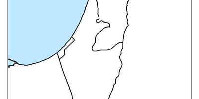 خريطة إسرائيل فارغة