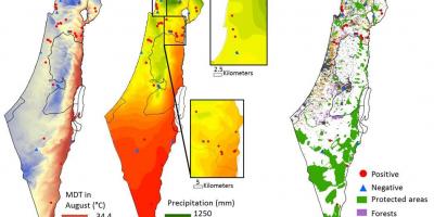 خريطة إسرائيل المناخ