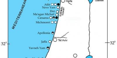 خريطة إسرائيل الموانئ