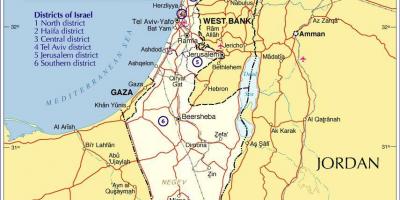 إسرائيل مناطق خريطة